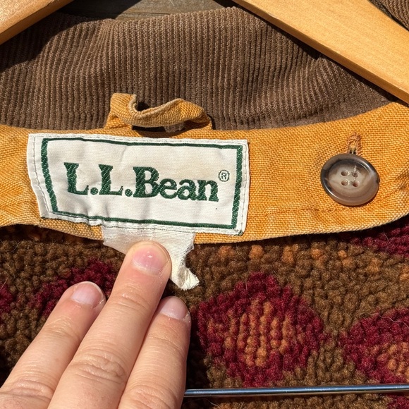 Vintage L.L. Bean women’s long chore coat / Trench Coat Brown corduroy - Picture 7 of 16